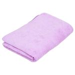 Ethnic Nari Microfiber Hair & Face Care Bath Towel (1 pc, 70x140cm) 450 GSM, Purple, Soft, Quick Drying for Men & Women (Pack of 1, Extra Large Size)