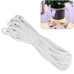 DECARETA Self Watering Wick Cord 50feet 6mm Self Irrigation Watering System Auto Drip Irrigation Waterer Cotton Watering Rope String DIY Automatic Watering Device for Indoor Potted Plant DIY Vacation