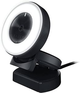 Razer Kiyo - Desktop Camera for Streaming with Ring Light Illumination (1080p 30FPS or 730p 60FPS) - Black