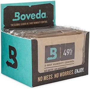 Boveda High-Absorbency 49% Two-Way Humidity Control Packs for Music Instruments in Extreme Humidity – 12 Pack – Size 40 – Moisture Absorbers for Instrument Cases – Prevent Warp – Individually Wrapped