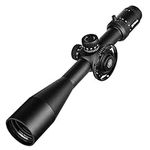 SPINA OPTICS 6-24X50 FFP First Focus Plane Telescopic Colimator Sight Rifle Scope MIL Dot Reticle Hunting Shooting riflescope Optical Sight (with 11mm Rings)