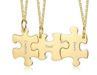 VNOX Friendship Puzzle Necklace Set