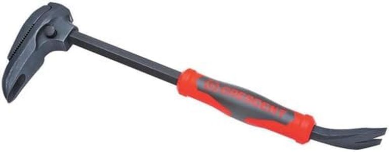 Crescent Adjustable Pry Bar with Nail Puller, Red/Black, 16 Inch Size