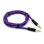 Purple Braided Aux Cable Car Stereo