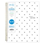 Blue Sky 2023-2024 Academic Year Weekly and Monthly Student Planner, 8.5" x 11", Flexible Cover, Wirebound, Pippi (142574-A24)