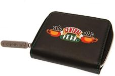 Groovy Uk Harry Potter Friends Central Perk Zip close Coin Purse, Black/Green/Red/White/Yellow