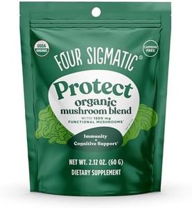 Mushroom Blend Defend Mix by Four Sigmatic | Organic Mushroom Powder Complex with Lion’s Mane, Cordyceps, Chaga, Reishi and More | Natural Immune Support Supplement | Vegan, Gluten-Free | 30 Servings