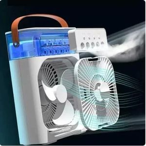 AquaChill Flex Portable Air Cooler Fan with USB Charging, 3-Speed Settings, Water Tank, Personal Space/Office/StudyTable/Home/Kitchen/Travel Cooling, White