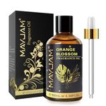 MAYJAM 100ML Orange Blossom Fragrance Oil Essential Oil, 3.38FL.OZ Large Volume Orange Blossom Oil for Diffuser, Great for DIY Soap and Candle Making