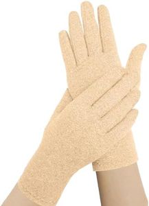 Doctor Developed Arthritis Gloves for Women & Men, Arthritis Compression Gloves (Nude, Full-Finger, Small)
