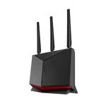 Asus RT-BE86U BE6800 Dual-band WiFi 7 Router, supports 4096-QAM, Multi-link operation (MLO), AI WAN detection, AiMesh support, free network security, and comprehensive VPN features, Guest Network Pro