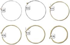 kwmobile Set of 6 Guitar Strings - 