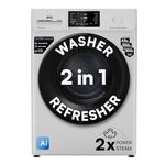 IFB 6 Kg 5 Star, DeepClean® Technology, AI Powered, Fully Automatic Front Load Washing Machine (DIVA GXN 6010 CMS, PowerSteam®, 9 Swirl, Steam Refresh, Inbuilt Heater, Eco Inverter, Grey)