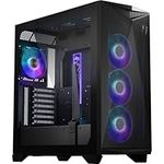 MSI MPG GUNGNIR 300R AIRFLOW Mid-Tower PC Case - E-ATX Capacity, 4 x 120 mm ARGB Fans with Hub Controller, Vertical GPU Support & Stand, Dust Filters, Cable Routing, USB Type-C (20Gbps)