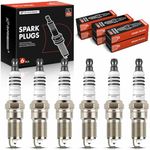 A-Premium Iridium & Platinum Spark Plugs Compatible with Ford Escape, Taurus, Ranger, Bronco & Chevrolet Lumina & Dodge Monaco & Mercedes-Benz & Buick & Mazda & DeLorean & Mercury & Eagle, Pack of 6