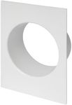 6 Inch / 150 mm Duct Connector Flange - Plastic Straight Pipe Wall Plate for Heating Cooling Ventilation System - Plumbing or Air Exhaust and Inlet Fitting