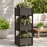 YUCCABE ITALIA Raised Garden Beds Indoor Outdoor Large Plastic Elevated Planter Boxes with Legs and Drainage Holes for Vegetables, Flowers, Herbs, Tomatoes Heat & Frost Resistant for Patio/Balcony