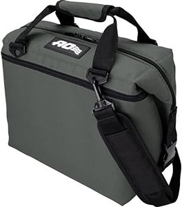 AO Coolers Canvas Soft Cooler with High-Density Insulation, Charcoal, 12-Can