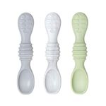 Bumkins - Silicone Dipping Spoons 3PK - Taffy - Grow with Baby