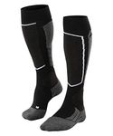 FALKE Men's SK2 Intermediate Wool M KH Breathable Warm Thick 1 Pair Skiing Socks, Black (Black-Mix 3010), 9.5-10.5