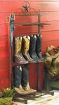 BLACK FOREST DECOR Metal Star Boot Rack