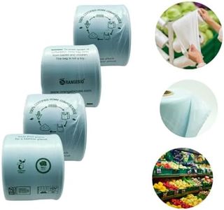 OrangeBio 100% Certified Home Compostable Produce Bags, 1000 Count, 14 x 18 Inches, Hold Up to 14 Lbs, ASTM D6400, EN 13432, US BPI & Europe OK Compost Home Certified