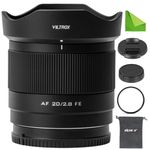 VILTROX 20mm F2.8 FE, STM Auto Focus Full Frame Lightweight Ultra Wide Angle Lens for Sony E-Mount A7 A7R A7S A7C A7II A7RII A7SII A7SIII A7III A7RIII A7IV A7RIV A9 A1FX3 A7RV ZVE1 A7CR A7CII A93