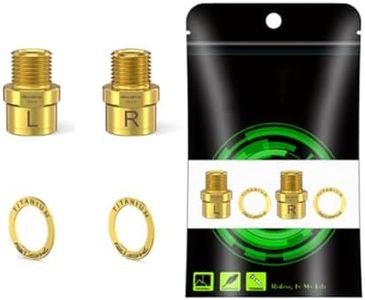 Bike Pedal Extenders, Titanium Alloy Extended Pedal Spacer with Washers Extended 16/20mm Hollow Foot Pedal Extenders for 9/16" Threaded Pedals Bike SPD MT MTB BM