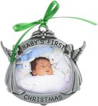 Cathedral Art CO602 Baby's First Christmas Photo Frame Ornament, 2-Inch