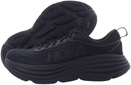 Hoka One Men's Bondi 8 Running Shoes, Black, 9.5 US