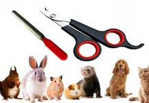 RvPaws Rabbit Nail Clippers and Trimmers Stainless Steel Pet Claw Grinding Scissors for Small Breeds Cats Guinea Pig Puppy Ferret Hamsters Chinchilla Sugar Glider Grooming Tool Set