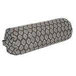 Grip Yoga Bolster for Your Yoga Sessions (Filled with Buckwheat) Black Colour