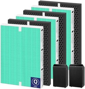 Pulluty 5510 5520 HEPA Toxin Absorbe Air Purifier Filter Q Replacement for Winix 5510 5520 Plasmawave Air Purifier H13 True HEPA Carbon Filter,# 1712-0123-00,3 Combon Set