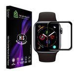 iWishKart® HiS Noise Colorfit Pro 4 Alpha 1.78Inch Smartwatch Tempered Glass screen protector guard Full Screen Coverage Edge to Edge Full Glue FHD with Easy Installation kit (Pro4 Alpha)