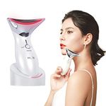 Ms.W Face Massager Electric, Hot & Cool Facial Lifting Massager Skin Tightening Machine Skincare Tools,High Frequency Face Toning Beauty Device Neck Lift Tightener Wrinkle Remover Anti Aging For Women