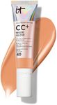 IT Cosmetics CC+ Nude Glow (Tan Cool) - Medium Coverage Foundation with SPF 40 & Brightening Glow Serum, Lightweight Skin Tint, 2% Niacinamide + Hyaluronic Acid, Up to 24H Hydration - 1.08 fl oz