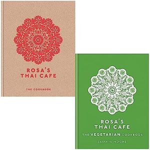 Rosa's Thai Cafe Collection 2 Books Set By Saiphin Moore (The Cookbook & The Vegetarian Cookbook)