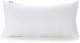 Acanva Fluffy Pillow Insert for Bed Sleeping, Decorative Stuffer Cushion Sham Filler, 12x24 Inch, White