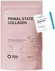 Primal State® Collagen Pulver [460g] - Geschmacksneutral - Premium Kollagen Hydrolysat - Peptide Typ 1 und 3 - Perfekte L öslichkeit