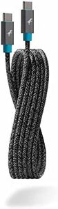Nimble PowerKnit USB-C to USB-C Fast Charging Cable (2M, Durable Flex Fabric) for MacBook, Laptops, iPad Pro, Android Phones and More, Made from Recycled Plastic and Aluminum