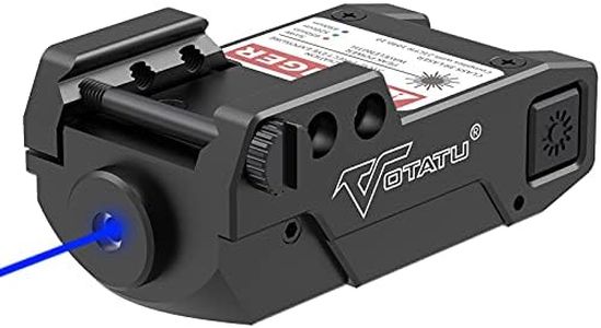 Votatu H3L-B Blue Laser Sight, Ultra Low Profile Blue Dot Sight for Pistol Handgun Rifle, Magnetic USB Charging and Ambidextrous Switches