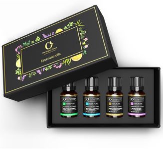 Organic Forest Pack of 4 Essential Oil Set | Lavender Essential Oil, Peppermint Essential Oil, Eucalyptus Essential Oil, Frankincense Essential Oil | Essential Oils for Diffusers for Home | Gift Set