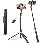 Polarduck Selfie Stick Phone Tripod Stand: 178cm 70" | 3 in 1 Selfie Stick Tripod for iPhone with Wireless Remote and Phone Holder Compatible with iPhone 15 14 13 12 11 | Samsung | Huawei | Gopro