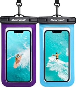 Hiearcool Universal Waterproof Phone Pouch, Dry Bag Compatible for iPhone 15 14 13 12 Pro Max XS Plus Samsung Galaxy S22 Cellphone Up to 8.3", IPX8 Water Proof Cell Phone Case for beach-2Pack