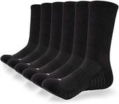 coskefy Cotton Sports Socks Cushioned Running Socks Trainer Socks for Men Women Walking Hiking Trekking Socks, 6 Pairs x black (B), 9/11 UK