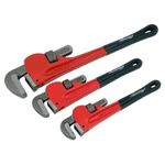 Pipe Wrench Set 3pc 10-12-18in. (Soft Grip Sleeve)