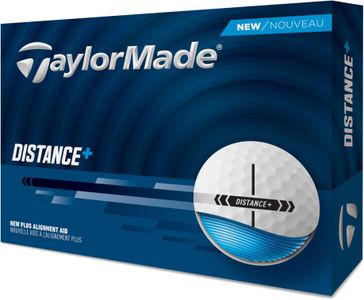 TaylorMade Distance+ Golf Balls – White, High Velocity Distance