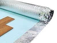 3mm Acoustic Silver Underlay for Wood or Laminate Flooring - Foil Damp Proof Membrane - by FloorPro® Brand (15m2 (1m x 15m))