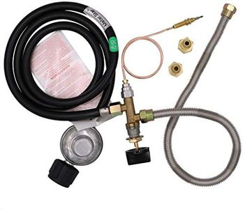 METER STAR CSA Approved Parts Propane Fire Pit/Fireplace Parts Gas Control Valve System Regulator Valve with Hose