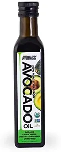 Avohass Mexico USDA Organic Certified Extra Virgin Avocado Oil 8.5 fl oz Bottle